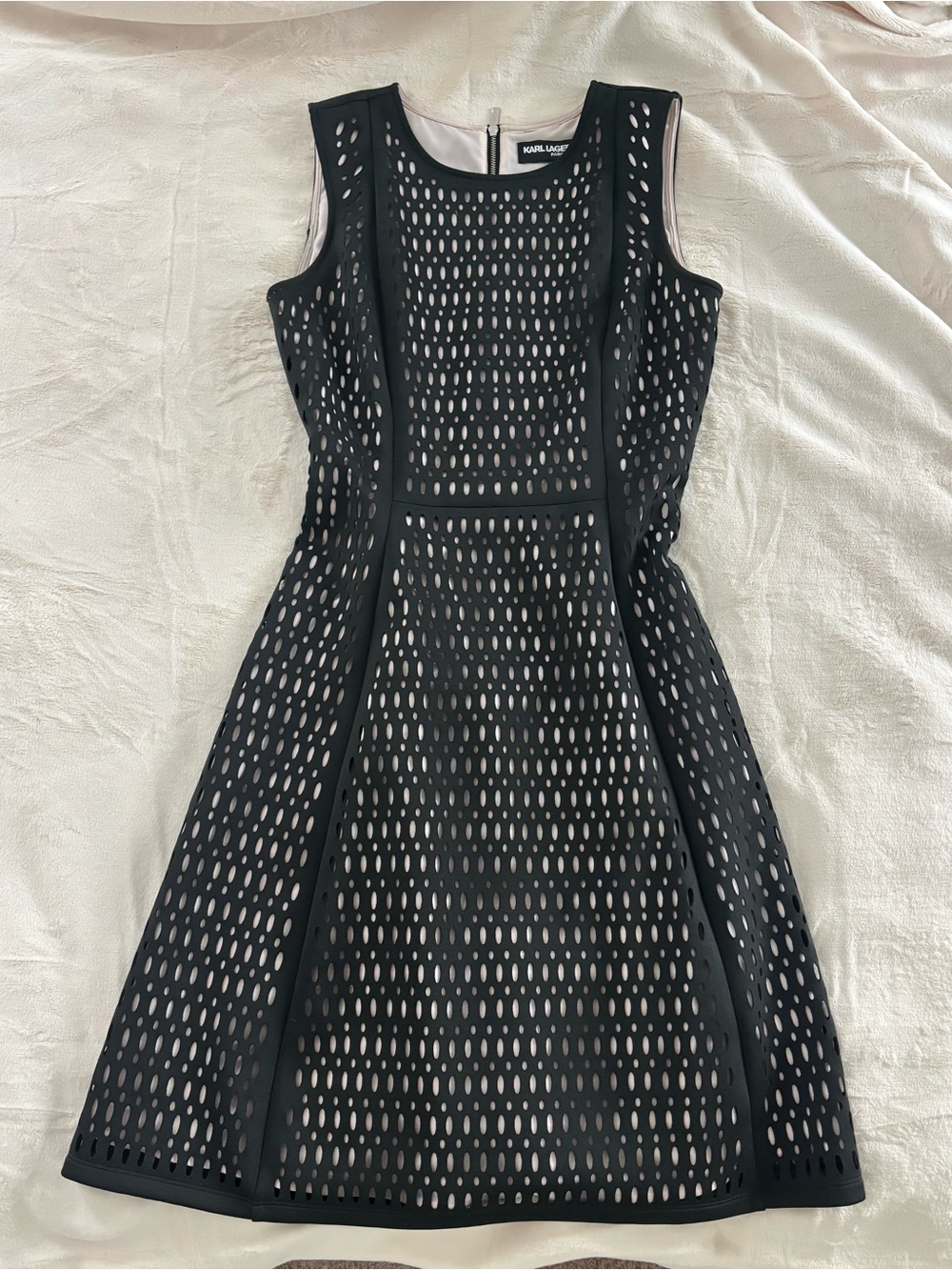 Karl Lagerfeld Black flare dress